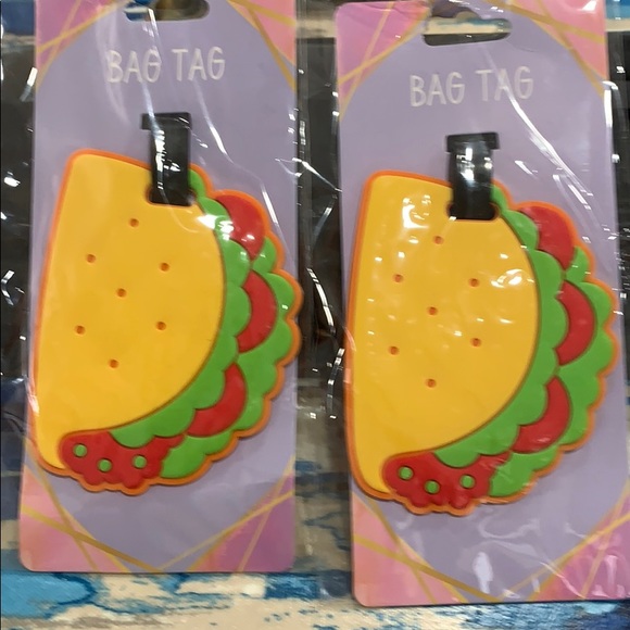 no brand Other - NWT Luggage bag tags Taco shaped
